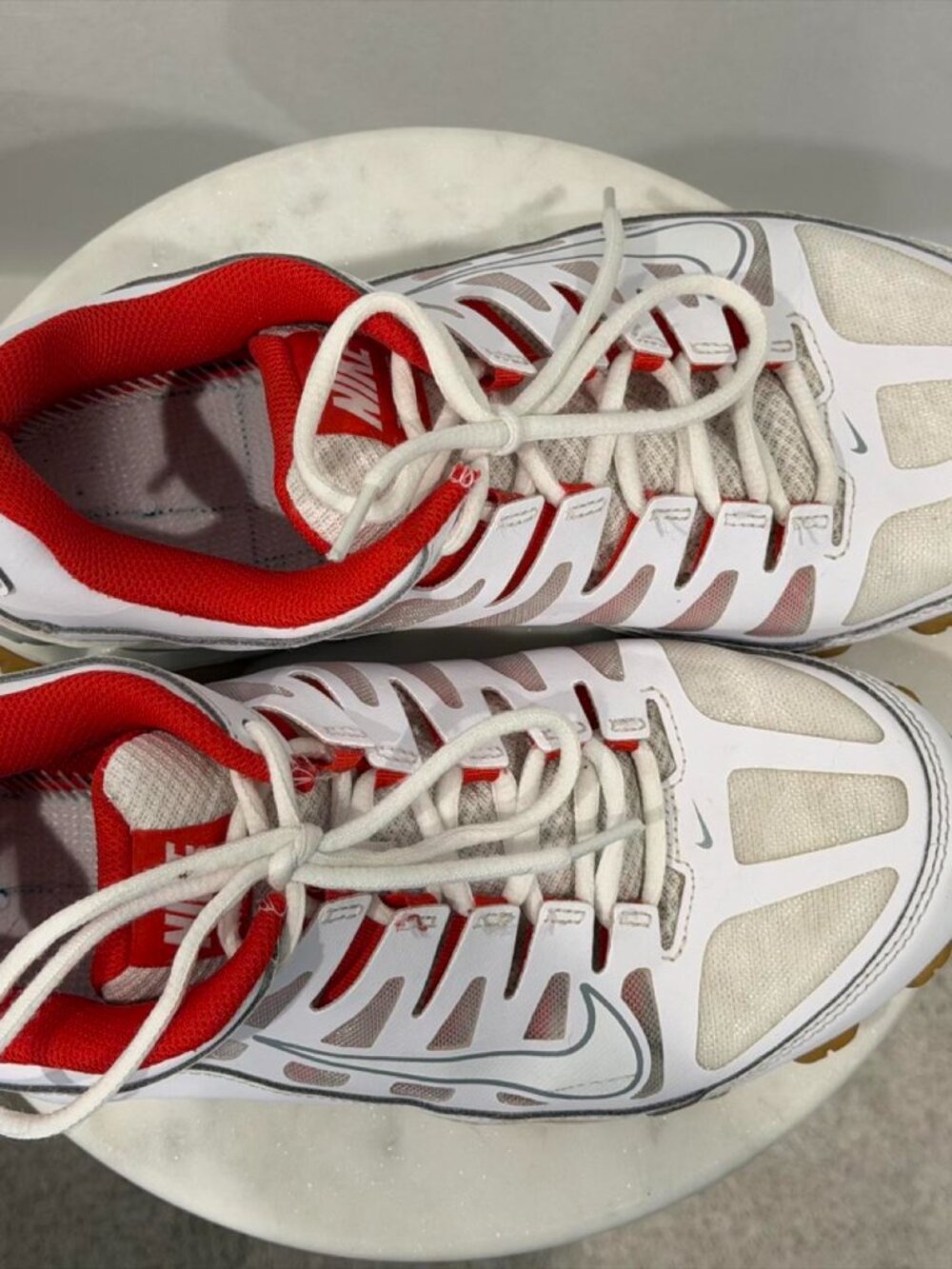 Nike Reax 8 TR Training Sneakers Men's 7.5 White Red 621716-103